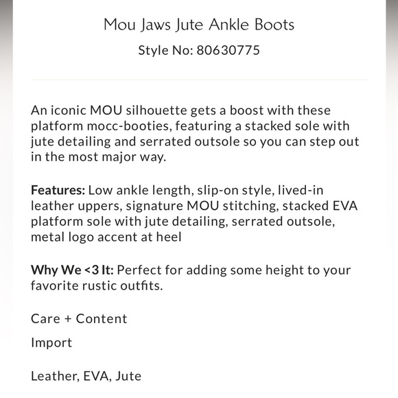 Free People x Mou Jaws Jute Ankle Boots Size EU 38 or US 7.5 NEW - Picture 3 of 14